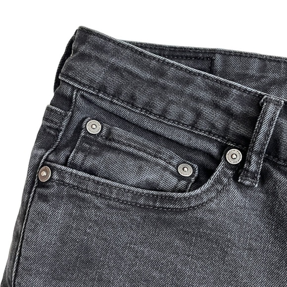 FRANK And Oak Debbie Skinny Ankle Crop Denim Jeans Washed Black - Picture 6 of 15